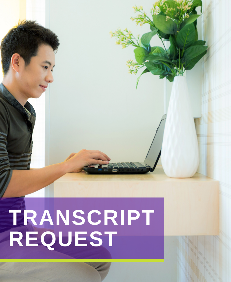 transcript request button link